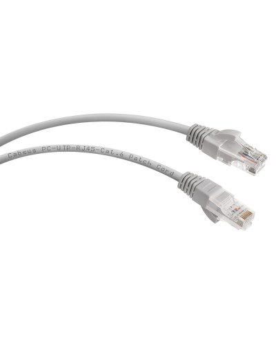PC-UTP-RJ45-Cat.6-1.5m (7273c), серый. Патч-корд медный. CABEUS в Коврове