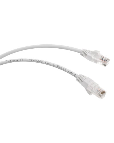 PC-UTP-RJ45-Cat.6-1m-WH (8670c), белый. Патч-корд медный. CABEUS в Коврове