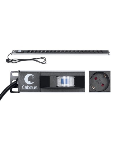 PDU-16-20S-B (9551c). Блок розеток. CABEUS в Коврове