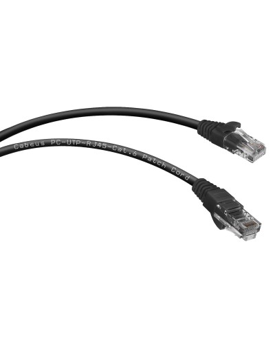 PC-UTP-RJ45-Cat.6-5m-BK (8667c), чёрный. Патч-корд медный. CABEUS в Коврове