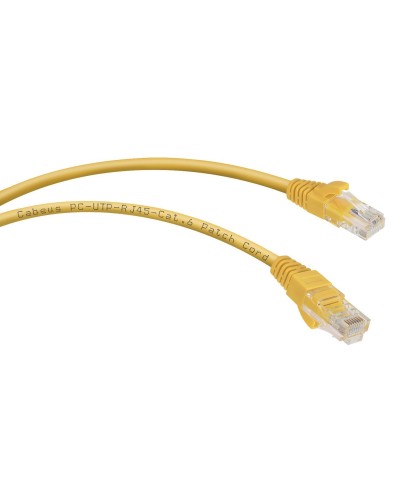 PC-UTP-RJ45-Cat.6-1m-YL (8705c), желтый. Патч-корд медный. CABEUS в Коврове