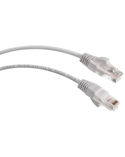 PC-UTP-RJ45-Cat.5e-0.3m-LSZH (8861c), серый. Патч-корд медный. CABEUS в Коврове