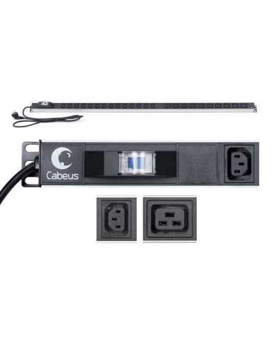 PDU-16-14C13-10C19-B-C14 (9553c). Блок розеток. CABEUS в Коврове