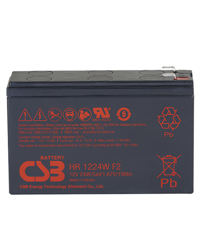 CSB HR 1224W F2 F1. Аккумулятор герметичный свинцово-кислотный. CSB в Коврове