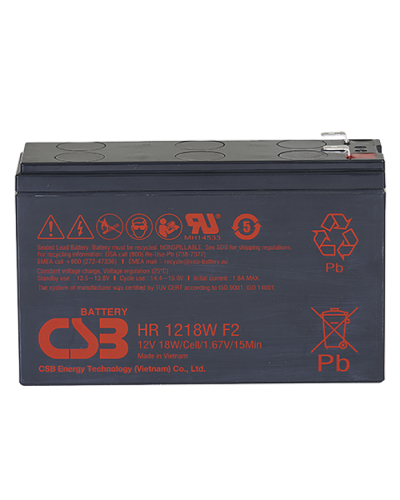 CSB HR 1218W. Аккумулятор герметичный свинцово-кислотный. CSB в Коврове