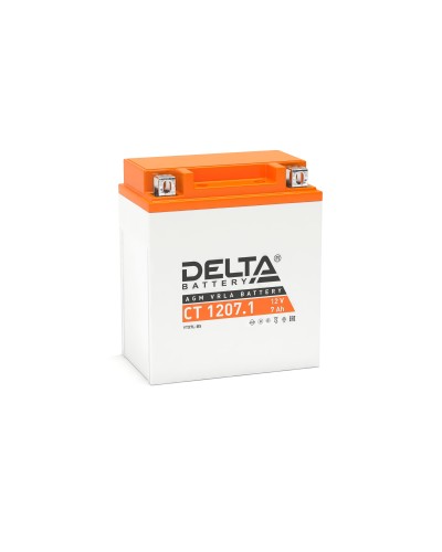 Delta CT 1207.1. Аккумулятор герметичный свинцово-кислотный стартерный. Delta в Коврове