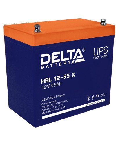 Delta HRL 12-55 X. Аккумулятор герметичный свинцово-кислотный. Delta в Коврове