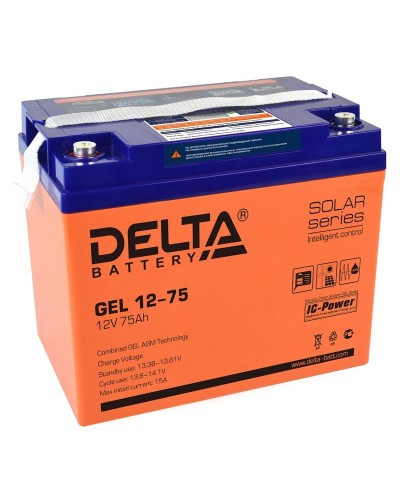 Delta GEL 12-75. Аккумулятор герметичный свинцово-кислотный. Delta в Коврове