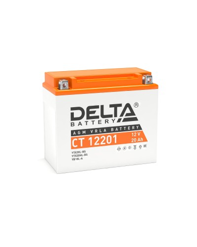 Delta CT 12201. Аккумулятор герметичный свинцово-кислотный стартерный. Delta в Коврове