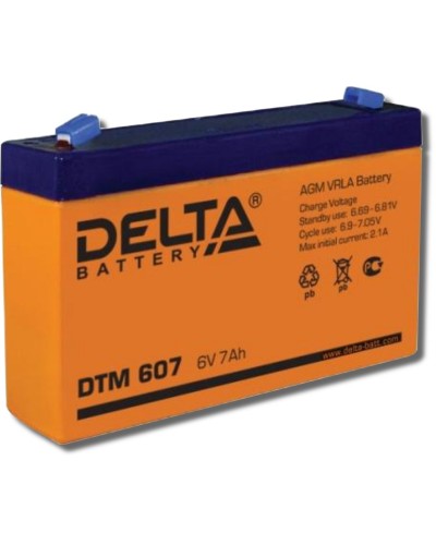 Delta DTM 607. Аккумулятор герметичный свинцово-кислотный. Delta в Коврове