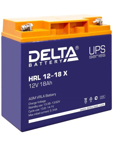 Delta HRL 12-18 X. Аккумулятор герметичный свинцово-кислотный. Delta в Коврове