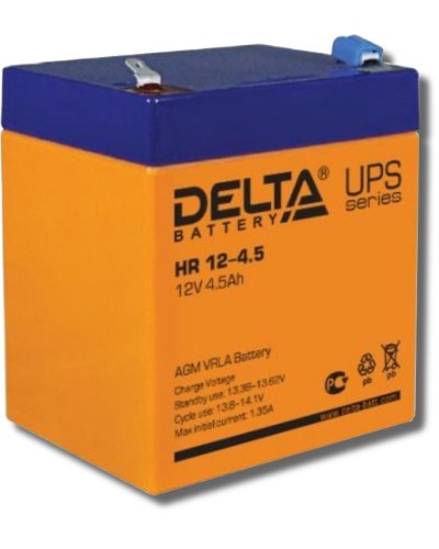 Delta HR 12-4.5. Аккумулятор герметичный свинцово-кислотный. Delta в Коврове