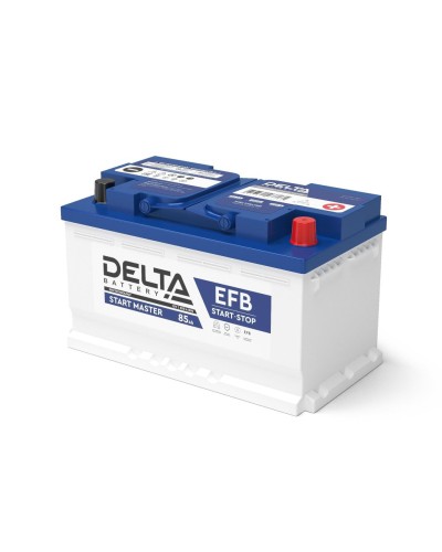 Delta START MASTER EFB 1285 (85 Ah). Аккумулятор автомобильный герметичный свинцово-кислотный. Delta в Коврове