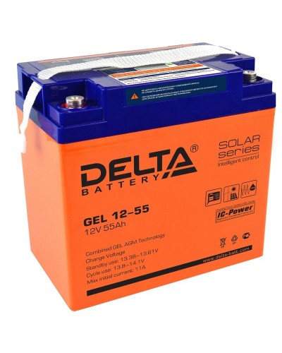 Delta GEL 12-55. Аккумулятор герметичный свинцово-кислотный. Delta в Коврове