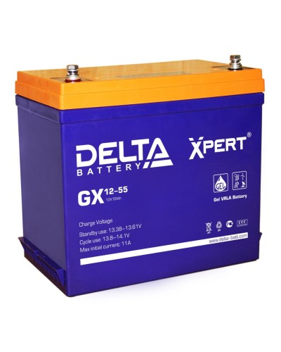 Delta GX 12-55. Аккумулятор герметичный свинцово-кислотный. Delta в Коврове