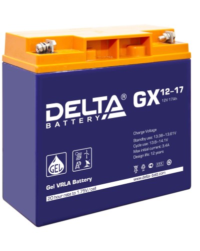 Delta GX 12-17. Аккумулятор герметичный свинцово-кислотный. Delta в Коврове