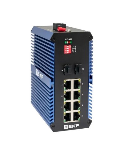 TSX-U-2GX/SFP-8GTP. Промышленный неуправляемый коммутатор. EKF в Коврове