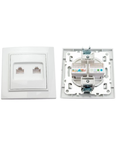 Минск Розетка RJ-45+Phone СП (ERK00-135-10). Розетка RJ-45+Phone СП. EKF в Коврове