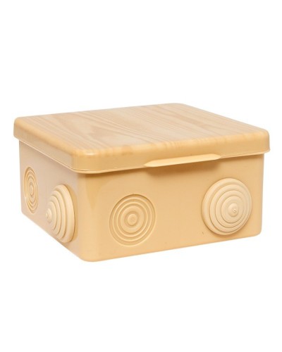 КМР-030-014 с крышкой (100х100х55) светлое дерево IP54 (plc-kmr-030-014-s). Коробка распределительная. EKF в Коврове