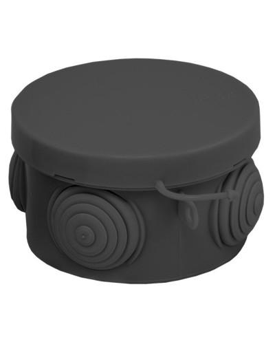 КМР-040-038 с крышкой (65х40) чёрная IP54 (plc-kmr-040-038-b). Коробка распределительная. EKF в Коврове