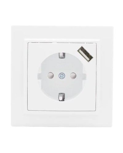 Минск Розетка 1-местная СП с/з 16А (ERR16-028-100-USB). Розетка 1-местная СП с/з 16А. EKF в Коврове