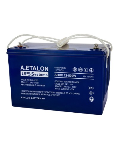A.ETALON AHRX 12-500W (100). Аккумулятор герметичный свинцово-кислотный. ETALON в Коврове