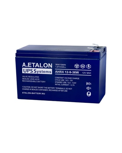 A.ETALON AHRX 12-9-36W. Аккумулятор герметичный свинцово-кислотный. ETALON в Коврове