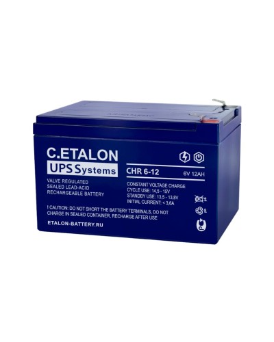 C.ETALON CHR 6-12. Аккумулятор герметичный свинцово-кислотный. ETALON в Коврове