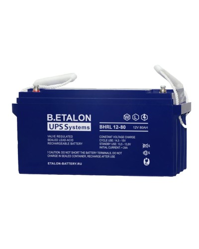 B.ETALON BHRL 12-80. Аккумулятор герметичный свинцово-кислотный. ETALON в Коврове
