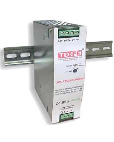 UPS 75W/24V/DIN. Блок бесперебойного питания. FARADAY в Коврове