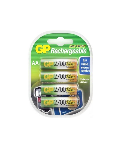 GP 270AAHC AA (GP 270AAHC-2DECRC4), упак. 4 шт.. Перезаряжаемые аккумуляторы. GP Batteries в Коврове
