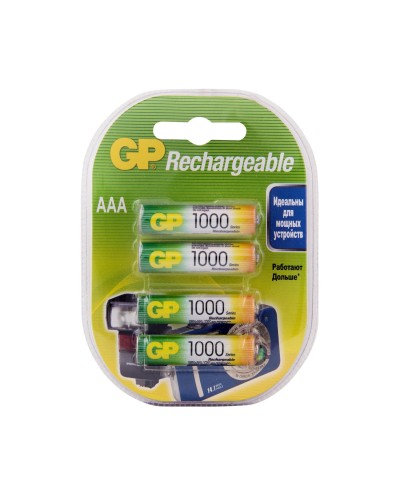 GP 100AAAHC AAA (GP 100AAAHC-2DECRC4), упак. 4 шт.. Перезаряжаемые аккумуляторы. GP Batteries в Коврове