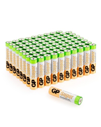 GP Super Alkaline 24A AAA (GP 24A-2CRVS80), упак. 80 шт.. Алкалиновые батарейки. GP Batteries в Коврове