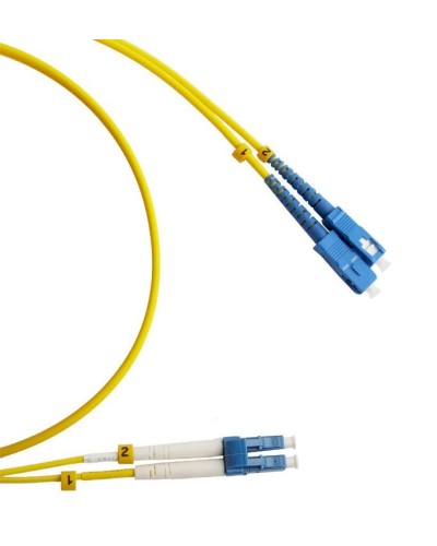 FC-D2-9-LC/UR-SC/UR-H-3M-LSZH-YL. Патч-корд волоконно-оптический LC/UPC-SC/UPC. Hyperline в Коврове