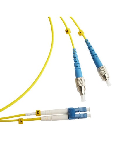 FC-D2-9-FC/UR-LC/UR-H-1M-LSZH-YL. Патч-корд волоконно-оптический FC/UPC-LC/UPC. Hyperline в Коврове
