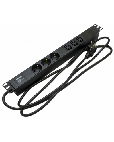 SHE19-3SH-3IEC-2.5EU. Блок розеток 19. Hyperline в Коврове