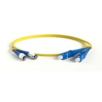 FC-D2-9-FC/UR-SC/UR-H-1M-LSZH-YL. Патч-корд волоконно-оптический SC-FC. Hyperline