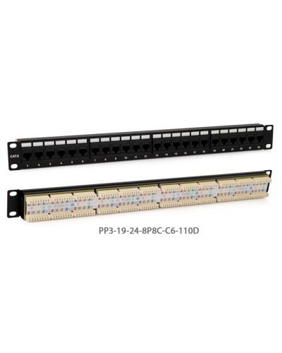 PP3-19-24-8P8C-C5E-110D. Патч-панель 19. Hyperline в Коврове