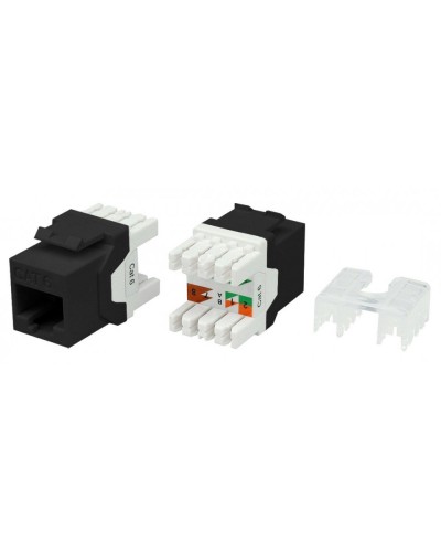 KJ8-8P8C-C6-180-BK. Вставка Keystone Jack RJ-45. Hyperline в Коврове