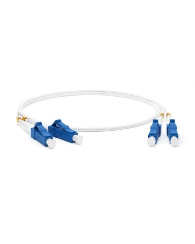 FC-D2-9A1-LC/UR-LC/UR-H-2M-LSZH-WH. Патч-корд волоконно-оптический одномодовый. Hyperline в Коврове