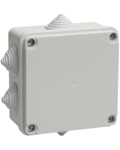 Коробка распаячная КМ41234 100х100х50 открытой проводки IP55 6 гермовводов серая (UKO11-100-100-050-K41-55). Коробка распаячная безгалогенная (HF). IEK в Коврове