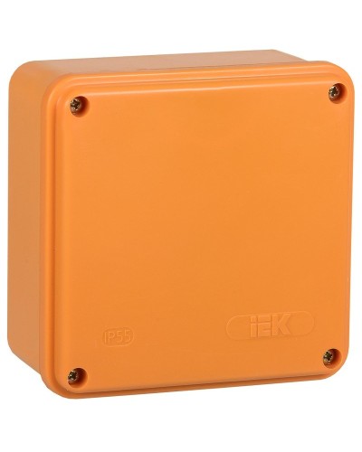 Коробка распаячная огнестойкая ПС 100х100х50 6P 6мм² IP44 гладкие стенки (UKF20-100-100-050-6-6-09). Коробка распаячная огнестойкая безгалогенная (HF). IEK в Коврове
