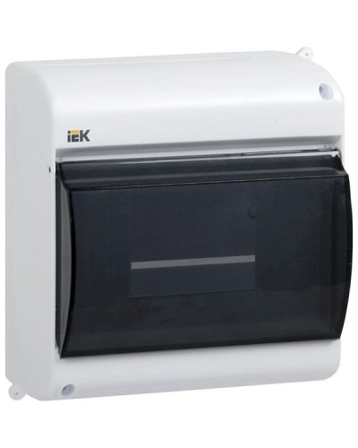 Корпус пластиковый КМПн 2/4 IP30 белый KREPTA 3 (MKP42-N-04-30-12). Щиток модульный с прозрачной дверцей, настенный. IEK в Коврове