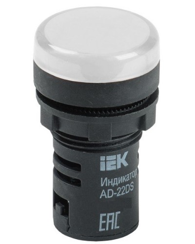 Лампа AD22DS (LED) матрица D22 мм 230В белый (BLS10-ADDS-230-K01). Светосигнальный индикатор. IEK в Коврове