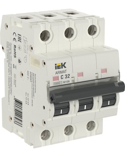 M10N 3P C 32А 10кА ARMAT (AR-M10N-3-C032). Автоматический выключатель. IEK в Коврове