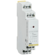 Реле промежуточное модульное OIR 3 контакта 8А 12В AC/DC (OIR-308-ACDC12V). Реле промежуточное модульное. IEK