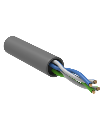 GENERICA U/UTP кат. 5E 100МГц 2 пары PVC INDOOR серый (BC1-C5E02-111-100-G). Кабель «витая пара» (LAN) для структурированных систем связи. IEK в Коврове