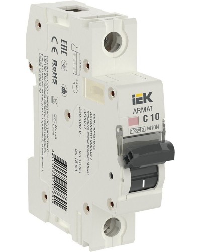M10N 1P C 10А 10кА ARMAT (AR-M10N-1-C010). Автоматический выключатель. IEK в Коврове