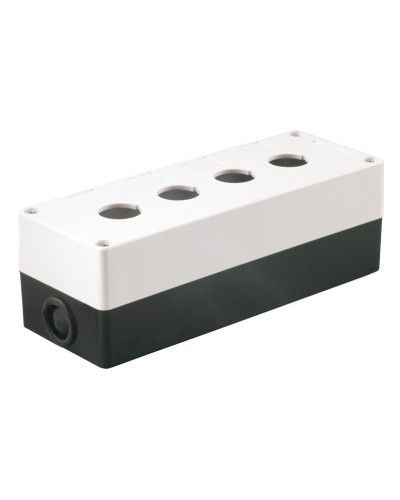 Корпус КП104 для кнопок 4 места белый (BKP10-4-K01). Корпус для кнопочных постов. IEK в Коврове