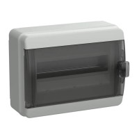 Корпус пластиковый КМПн-12 IP65 TEKFOR (TF5-KP72-N-12-65-K03-K02). Корпус модульный пластиковый черная прозрачная дверь. IEK